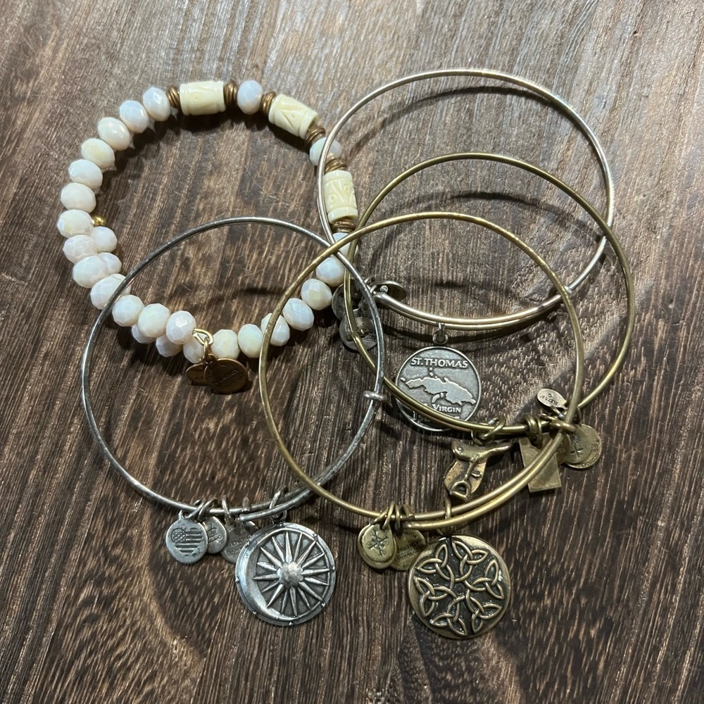 Alex & Ani Bracelets Set Of 5 B24